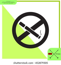 No smoking sign vector