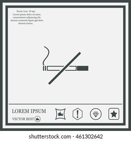 No smoking sign vector