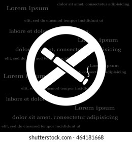 No smoking sign vector