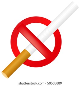 No Smoking sign. Vector.