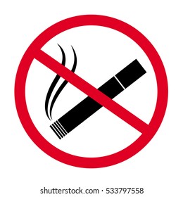 no smoking sign vector