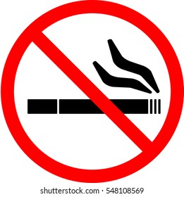 No Smoking Sign. Vector.