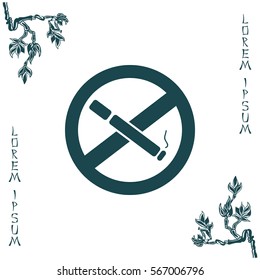 No smoking sign vector
