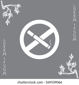 No smoking sign vector