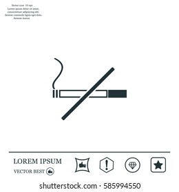 No smoking sign vector