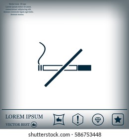 No smoking sign vector