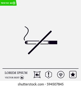No smoking sign vector