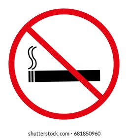 no smoking sign. Vector