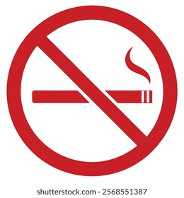 No Smoking Sign Vector | No Smoking Area Symbol | Smoking Prohibited Illustration