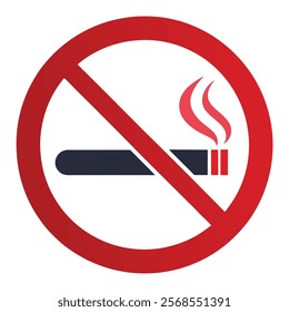 No Smoking Sign Vector | No Smoking Area Symbol | Smoking Prohibited Illustration