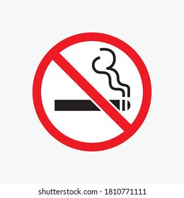 no smoking sign vector design