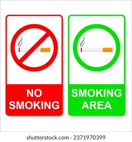 No smoking sign. Vector design.