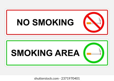 No smoking sign. Vector design.