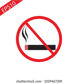No smoking sign - vector - eps 10