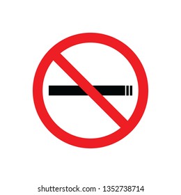 No Smoking Sign in vector format