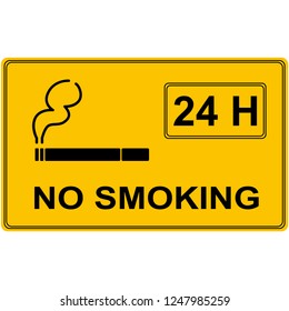 No smoking sign. Vector graphic