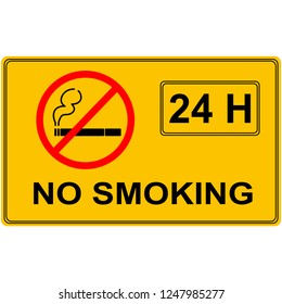 No smoking sign. Vector graphic