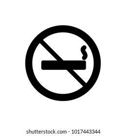 no smoking sign vector icon