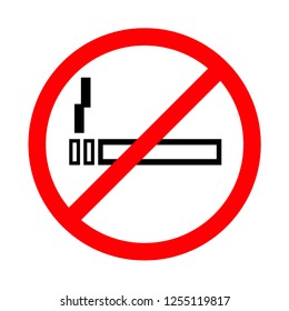 no smoking sign vector icon, no smoke sign red circle line illegal icon, flat line design, stop sign icon, no sign icon, 
