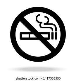No smoking sign vector icon
