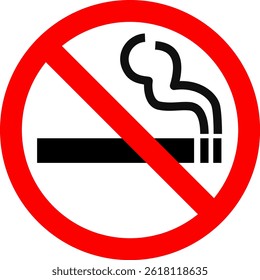 No smoking sign vector icon. No smoking sign, transparent PNG