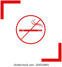 No smoking sign vector icon.