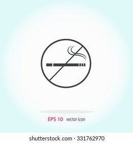 No smoking sign vector icon.