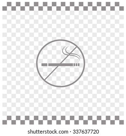 No smoking sign vector icon.