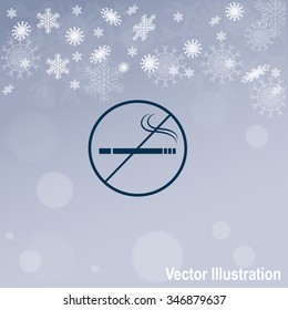 No smoking sign vector icon.