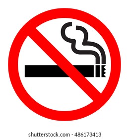 No smoking sign vector icon.