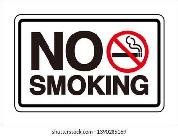 No smoking sign ,vector illustration 