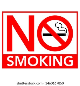 No smoking sign. Vector illustration