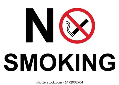No smoking sign vector illustration EPS10