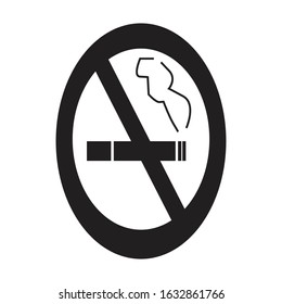 No smoking sign vector illustration