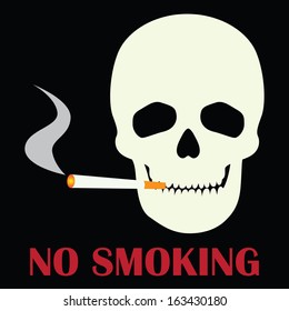 No smoking sign. Vector illustration