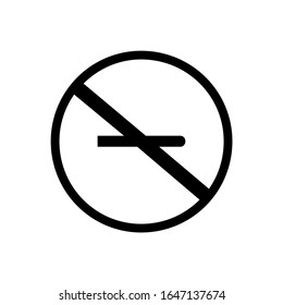 No smoking sign vector illustration