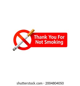 No smoking sign. Vector illustration