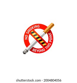 No smoking sign. Vector illustration