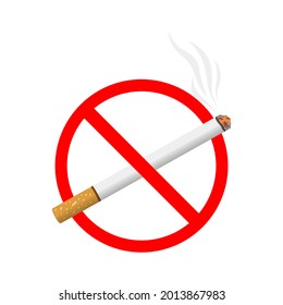 No smoking sign. vector illustration. isolated on white background