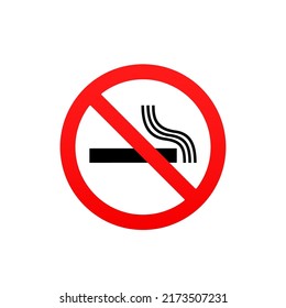 No smoking sign. Vector illustration