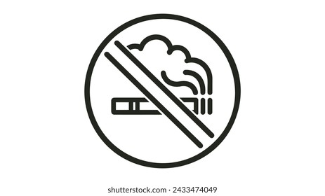 No smoking sign. smoking vector illustration on white background