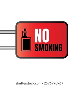 No smoking sign vector illustration, Smoking prohibited sign, Smoking banned here icon symbol