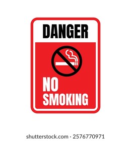 No smoking sign vector illustration, Smoking prohibited sign, Smoking banned here icon symbol