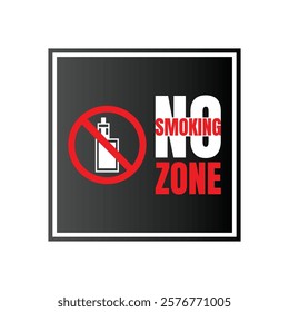 No smoking sign vector illustration, Smoking prohibited sign, Smoking banned here icon symbol