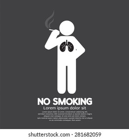 No Smoking Sign Vector Illustration