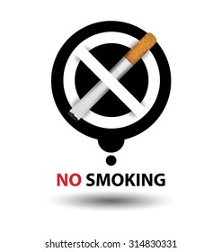 no smoking sign. vector illustration.