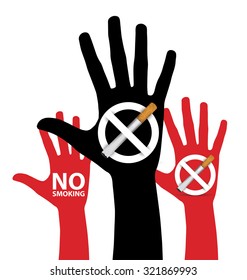 no smoking sign. vector illustration.