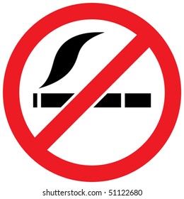 No smoking sign - vector illustration