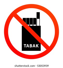 No smoking sign, vector illustration