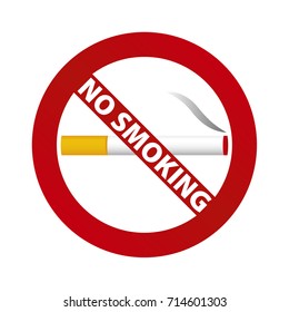 No Smoking sign. Vector Illustration.